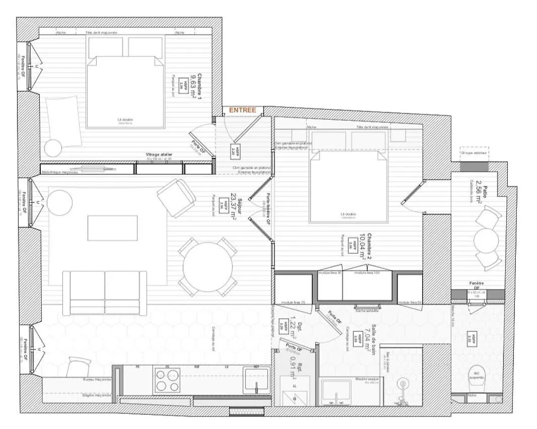 Appartement Vieux Port Avec 2 Chambres Marseille France